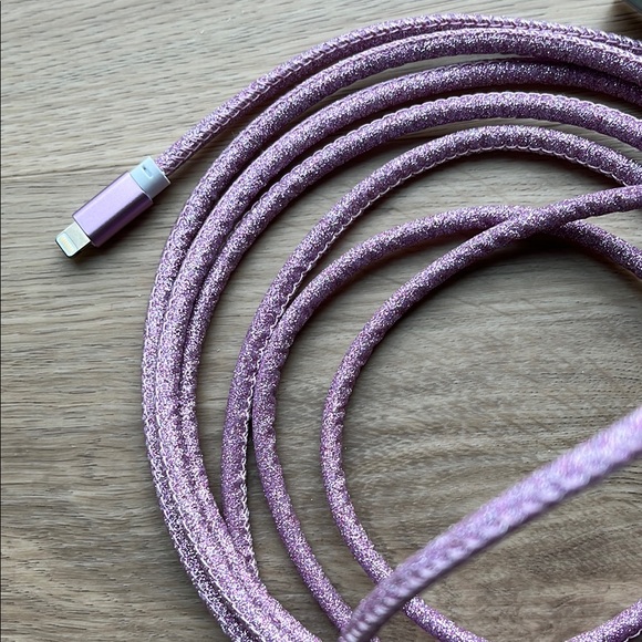 Sarina 10ft Pink/Purple USB Charging Cable IPhone Charger - Picture 6 of 11